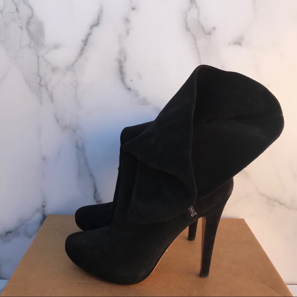Prada women’s black suede stiletto zip ankle boot size IT 35.5 US 5.5 - Picture 6 of 12